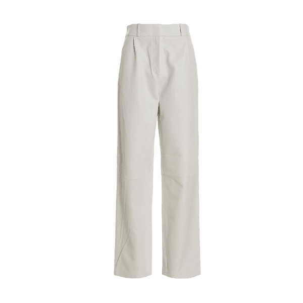 Straight Fit Flat-Front Trousers